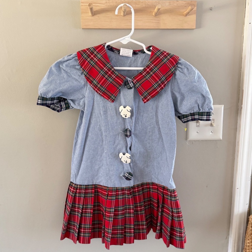 Vntg. peaches n‎ cream dress